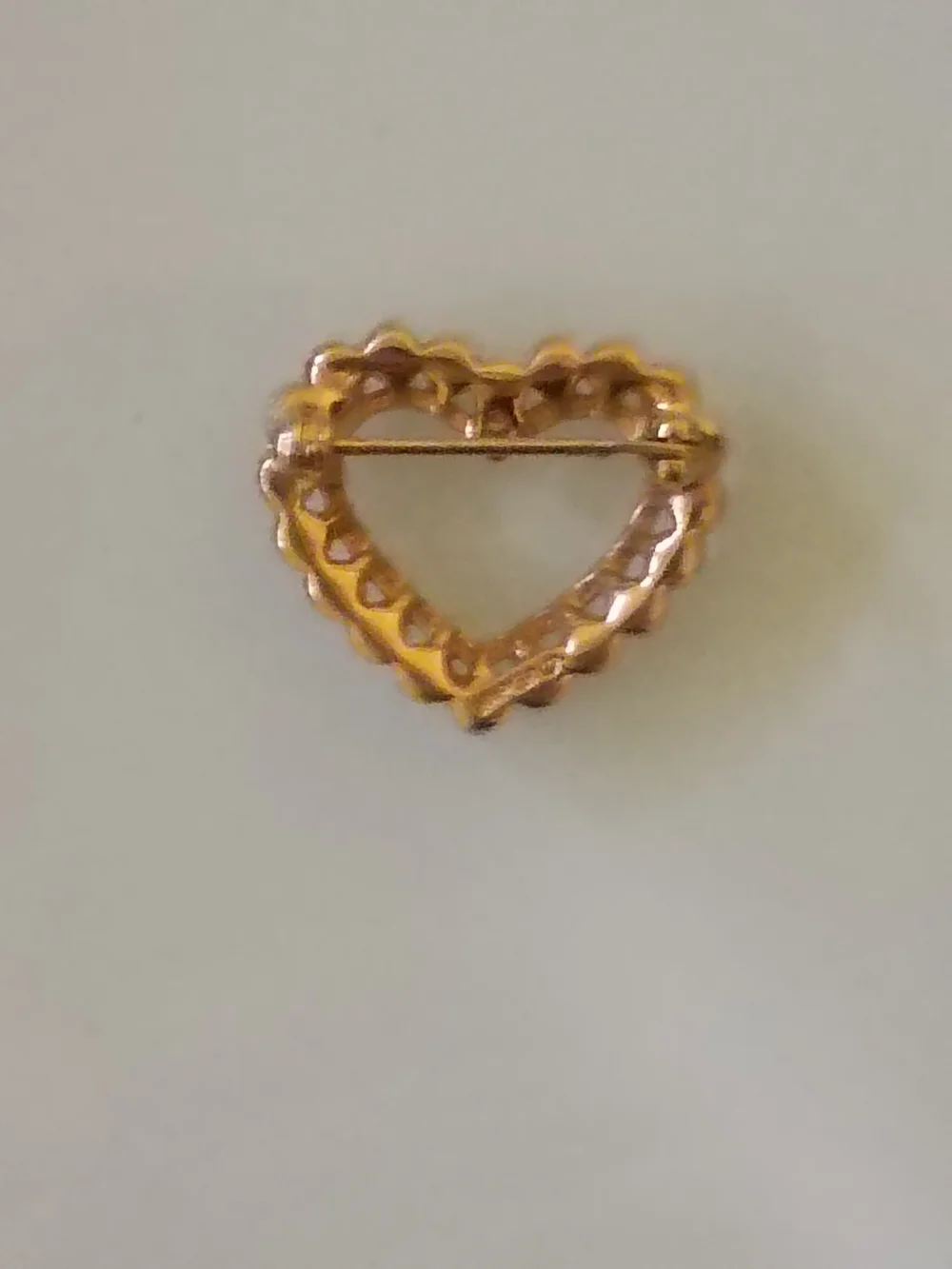 Napier Gold Plated Faux Pearl Brooch1980s